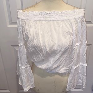 Free people off the shoulder with flare sleeves